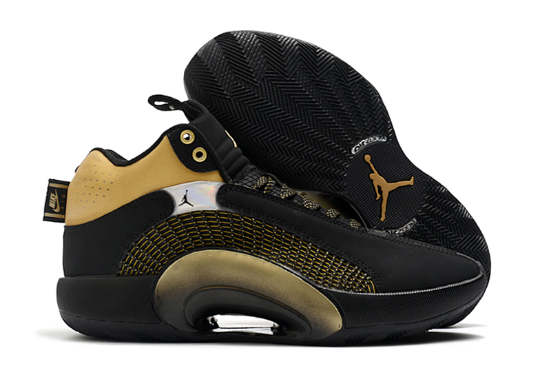 2020 Jordan 35 Black Yellow Shoes